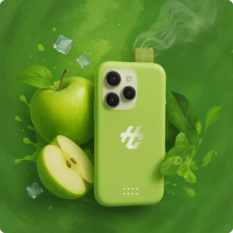 Sour Apple Ice 30 mil puffs, capinha aveludada e resistente ao desbotamento
