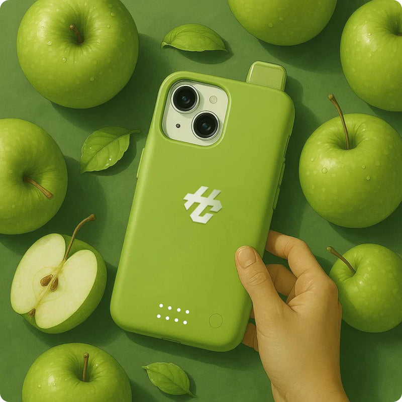 Sour Apple Ice 30 mil puffs, capinha aveludada e resistente ao desbotamento